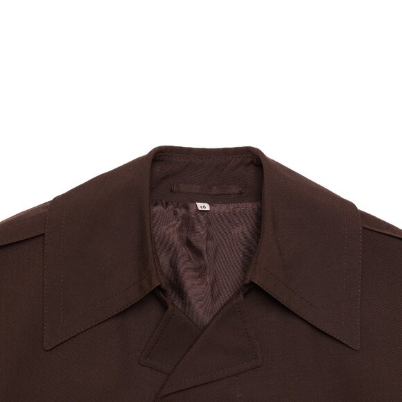 K.P. Ruuskanen (Finland) 70s, Trevira Viscose Twill, Napoleon Collar - Picture 4 of 7